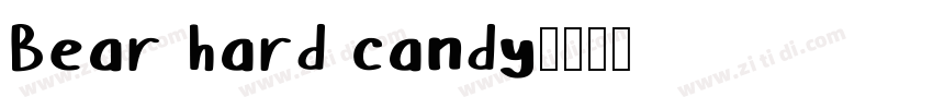 Bear hard candy字体转换